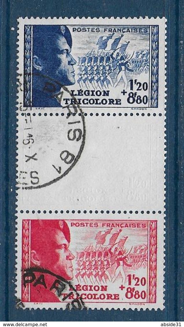 Légion Tricolore - Bande 566a Oblitérée - Cote : 27 € - Used Stamps