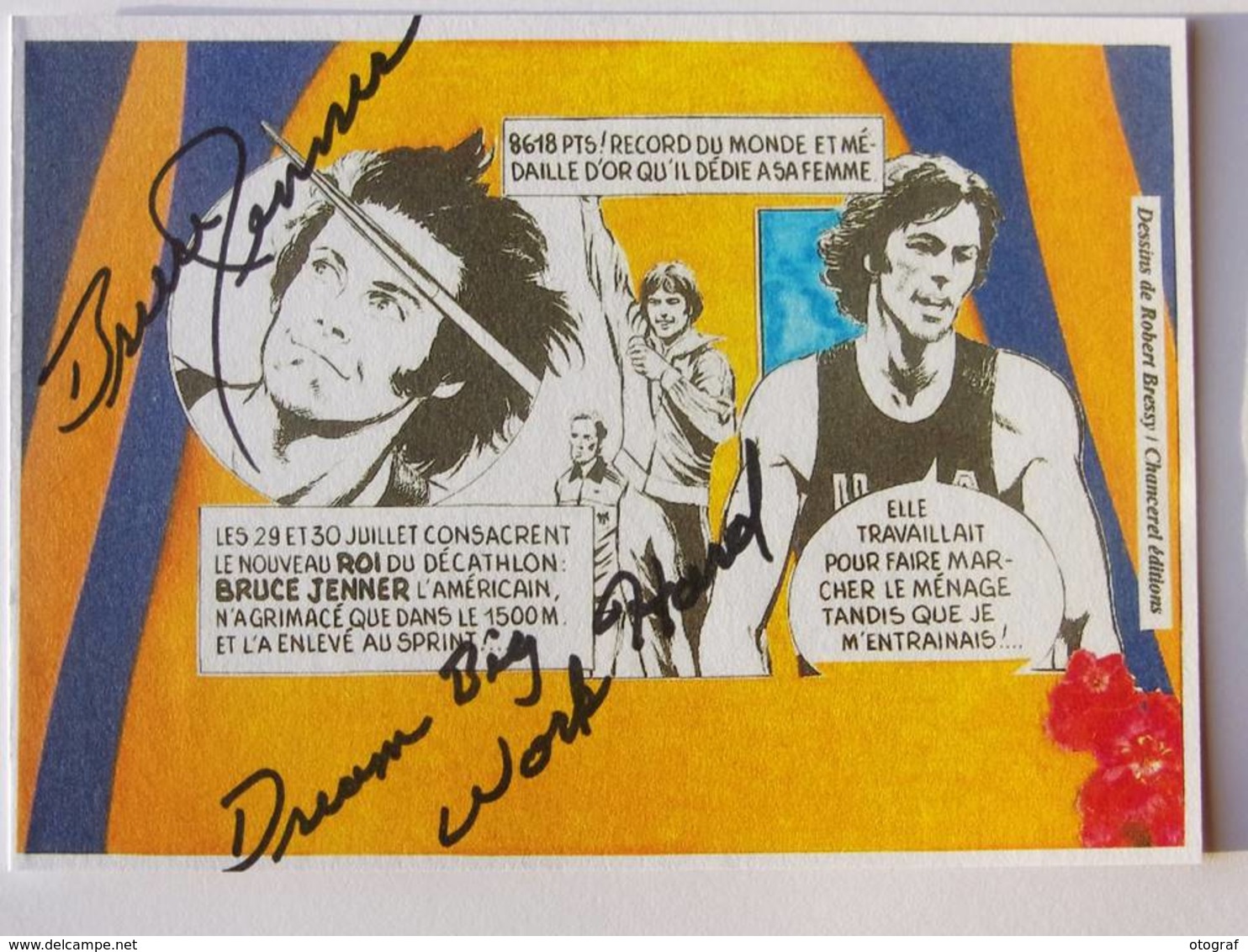 CP - Bruce JENNER - Signé / Hand Signed / Dédicace Authentique / Autographe - Athlétisme