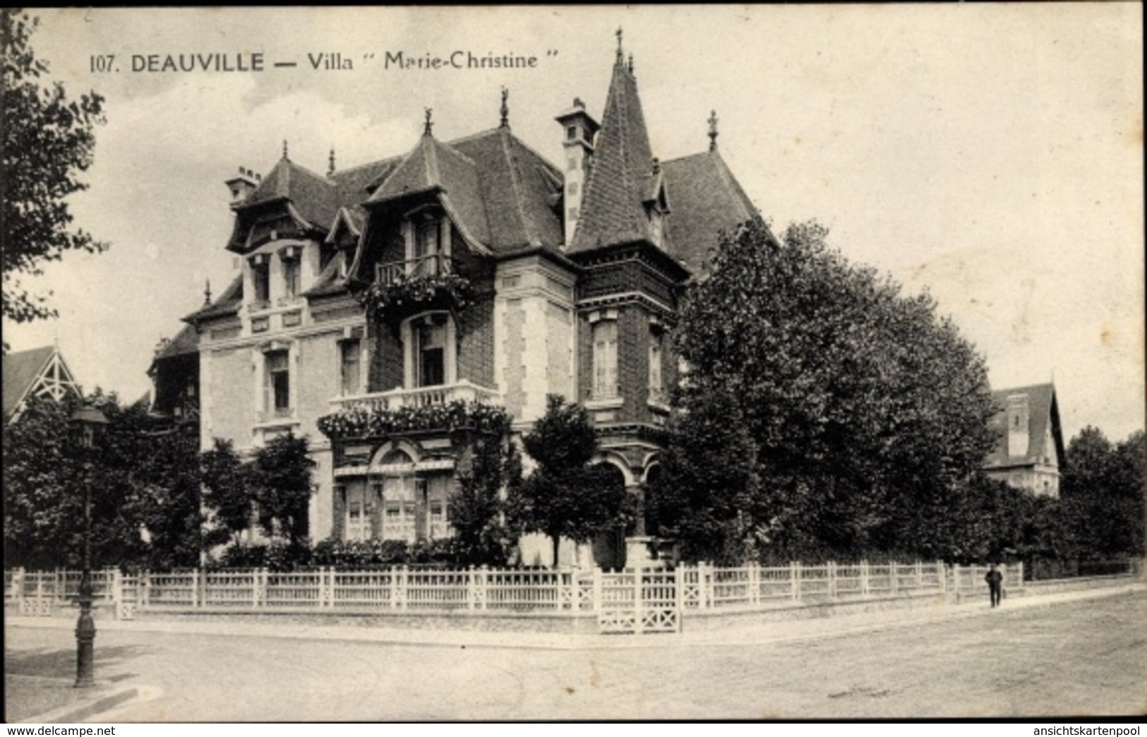 Cp Deauville Calvados, Villa Marie Christine - Autres & Non Classés