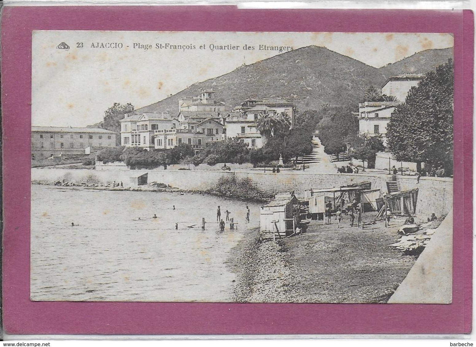 20.- AJACCIO .- Plage Saint-François Et Quartier Des Etrangers - Ajaccio