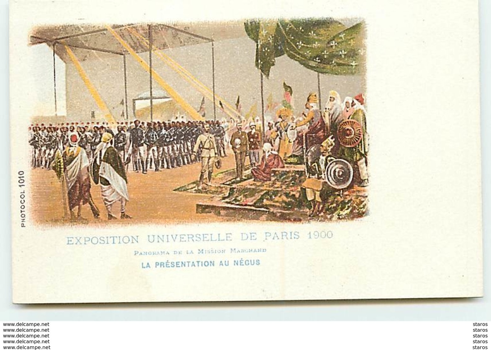 PARIS - Exposition Universelle De Paris 1900 - La Présentation Au Négus - Mission Marchand - Exhibitions