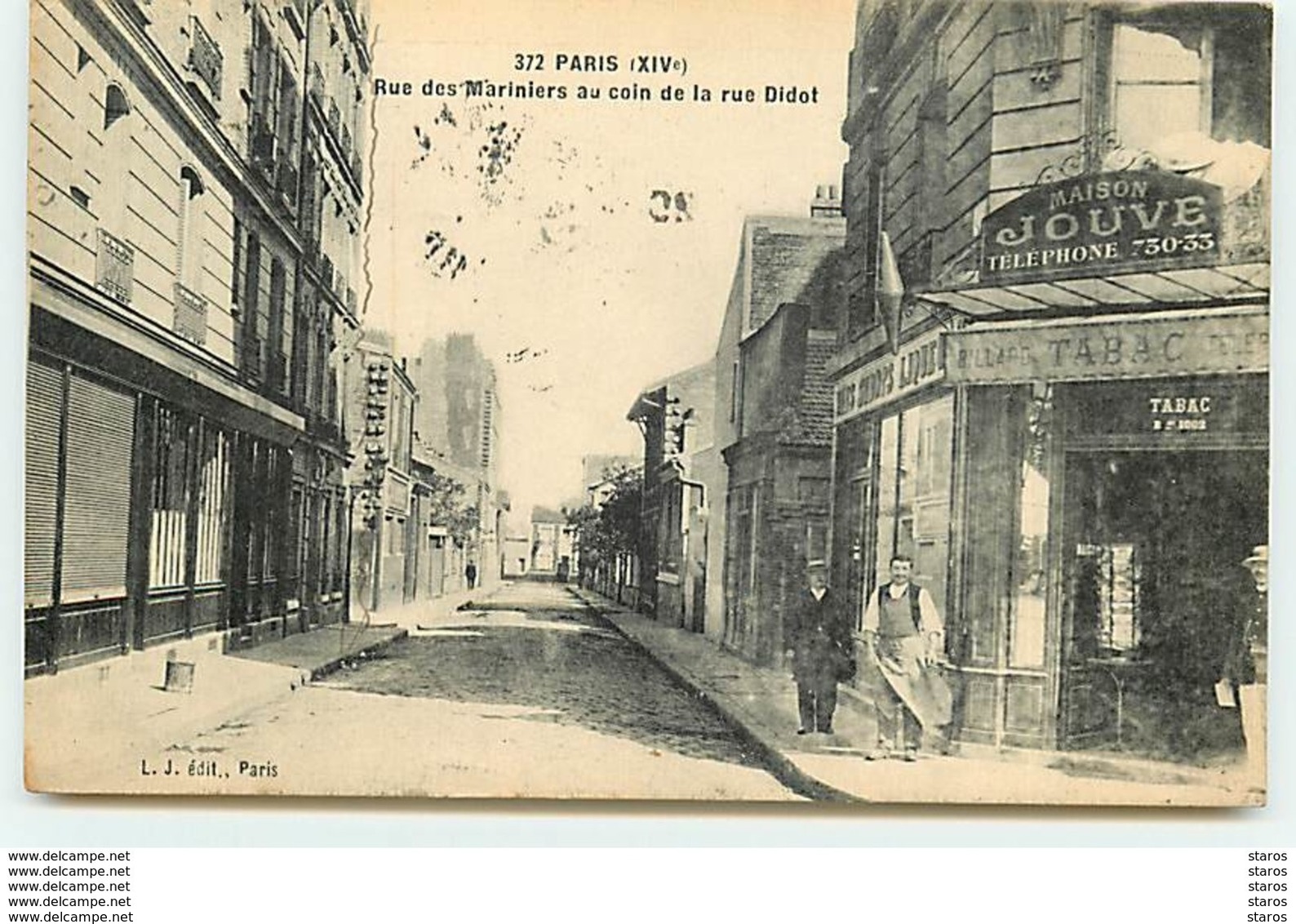 PARIS XIV - Rue Des Mariniers Au Coin De La Rue Didot - LJ N°372 - Distrito: 14