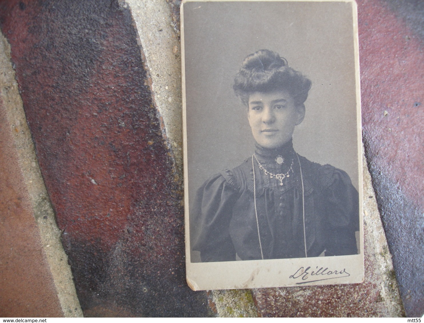 Liege Cliche Photo Gillard  Portrait Femme Cdv - Personnes Anonymes