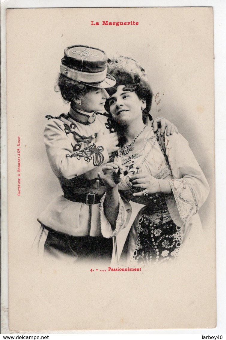 Cpa Illustrateur Bergeret - La Marguerite Passionnement 1903 - Bergeret