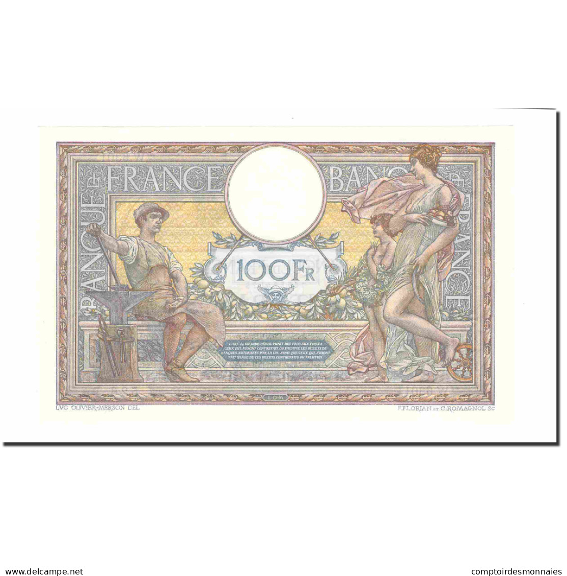 France, 100 Francs, Luc Olivier Merson, 1919, 1919-09-17, SUP+, Fayette:23.11 - 100 F 1908-1939 ''Luc Olivier Merson''