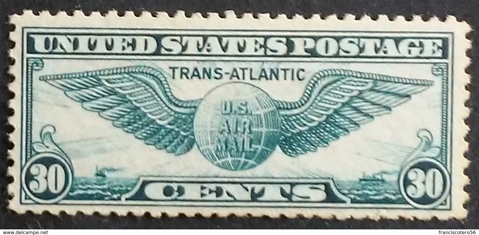 Estados - Unidos: Año. 1939 - Av. (1º- Vuelo Trans - Atlantico. Nueva - York. Marsella). - 1b. 1918-1940 Ungebraucht