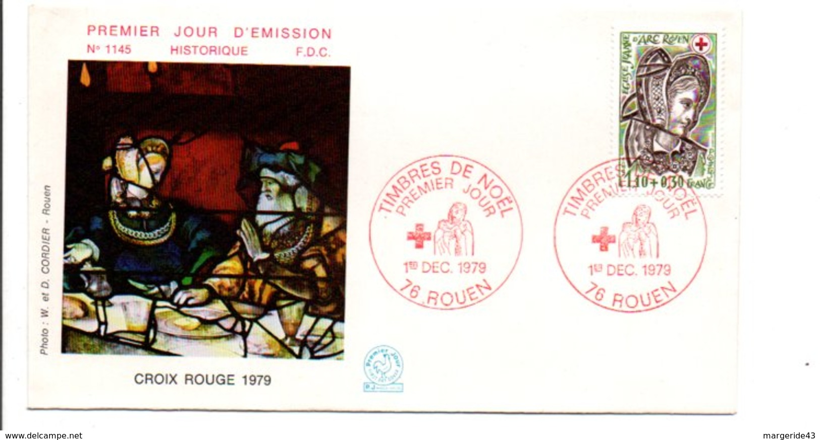 FDC 1979 CROIX ROUGE - VITRAUX - 1970-1979