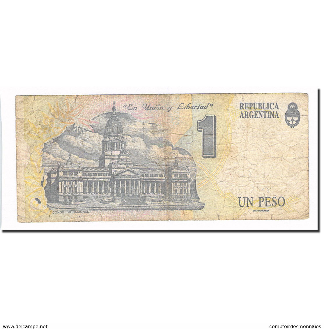 Billet, Argentine, 1 Peso, KM:339b, TB - Argentine