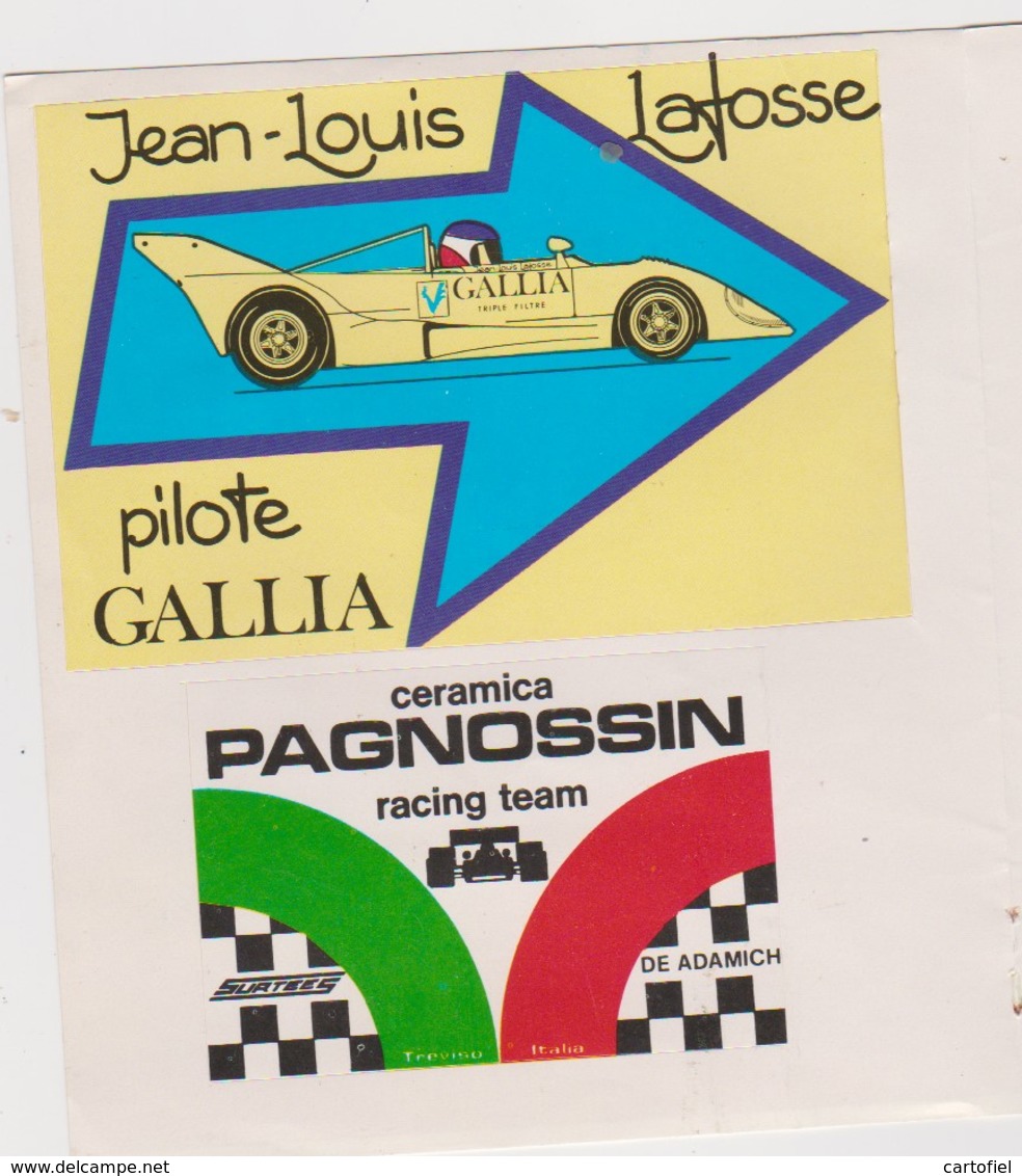 AUTOSPORT-FORMULE1-RALLYE-LOT+-30 STICKERS-AUTOCOLLANTS-ANNEES'70-GOODYEAR-UNIROYAL-CASTROL-YARDLEY-TEXACO-AVON-9 SCANS - Autocollants