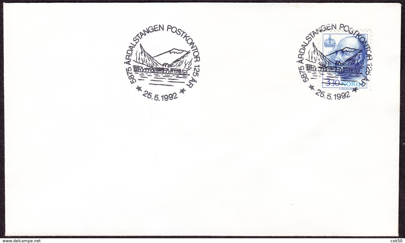 NORWAY - Årdalstangen 1992 «Post Office 125 Year Anniversary» - Post