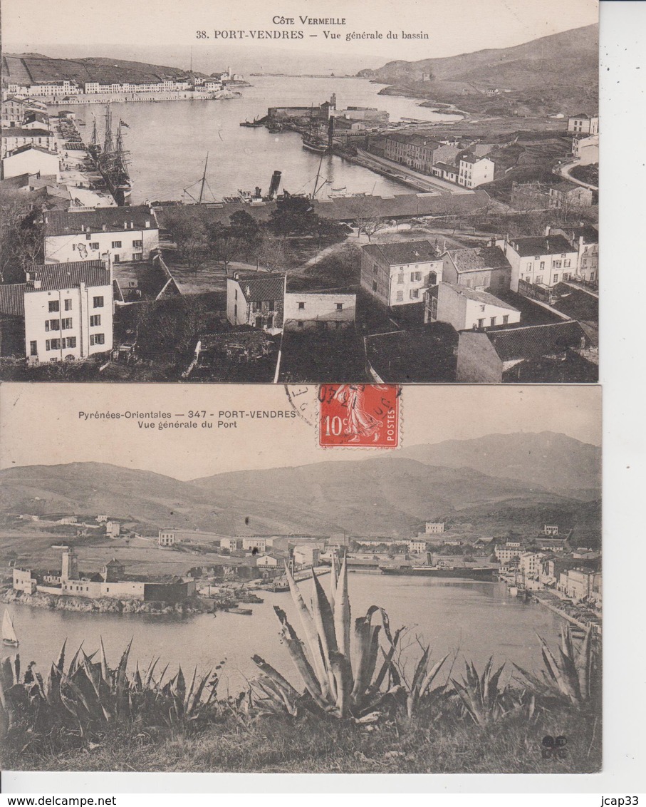 66 PORT VENDRES  -  LOT DE 5 CARTES  - - Port Vendres