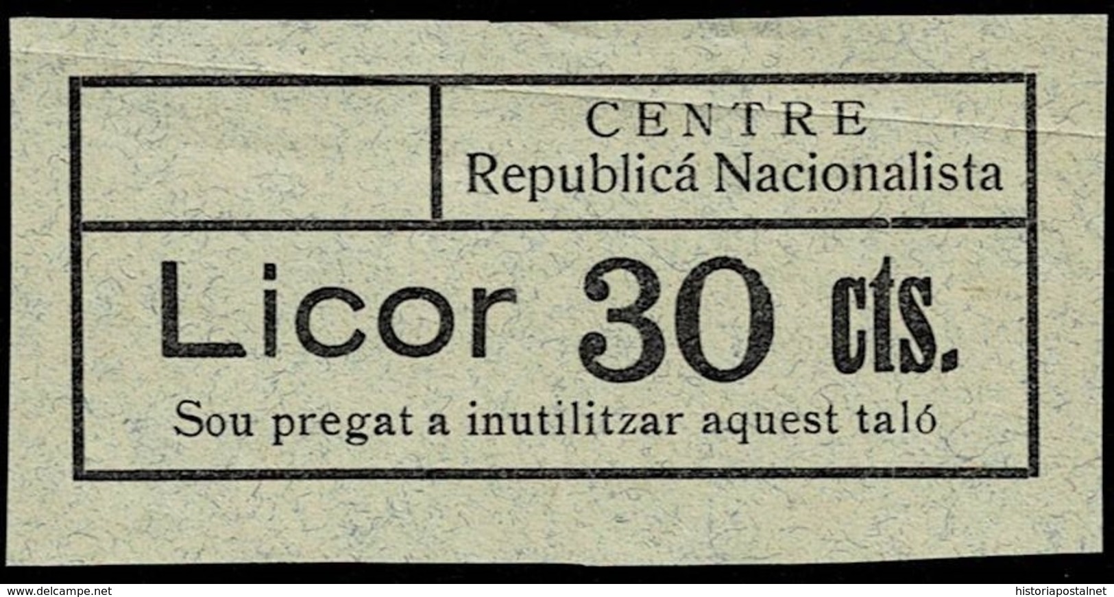 VIÑETAS GUERRA CIVIL. ESPAÑA. SPANISH CIVIL WAR LABEL. - Spanish Civil War Labels