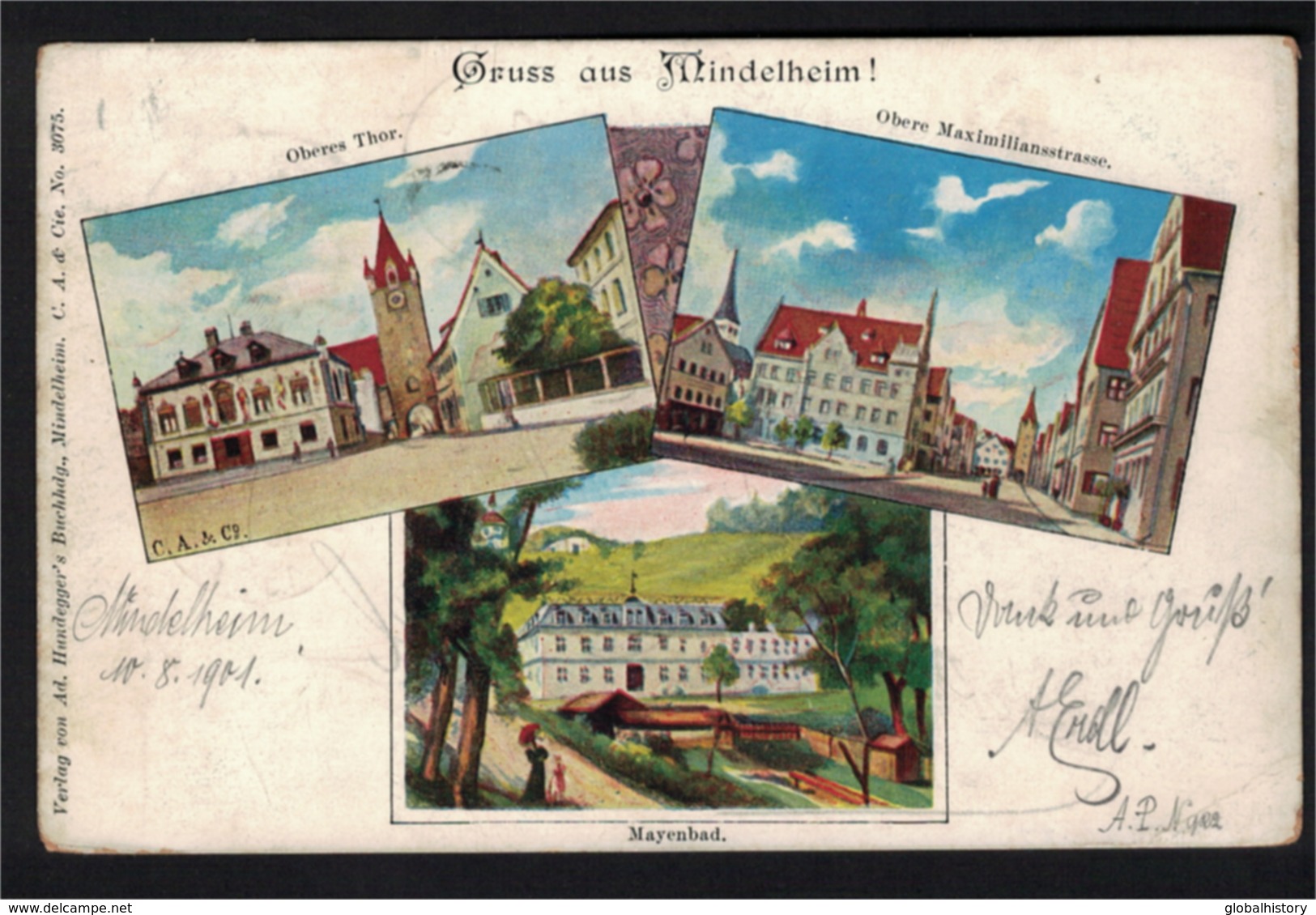 DF1202 - MINDELHEIM - MULTI VIEW POSTCARD - Mindelheim