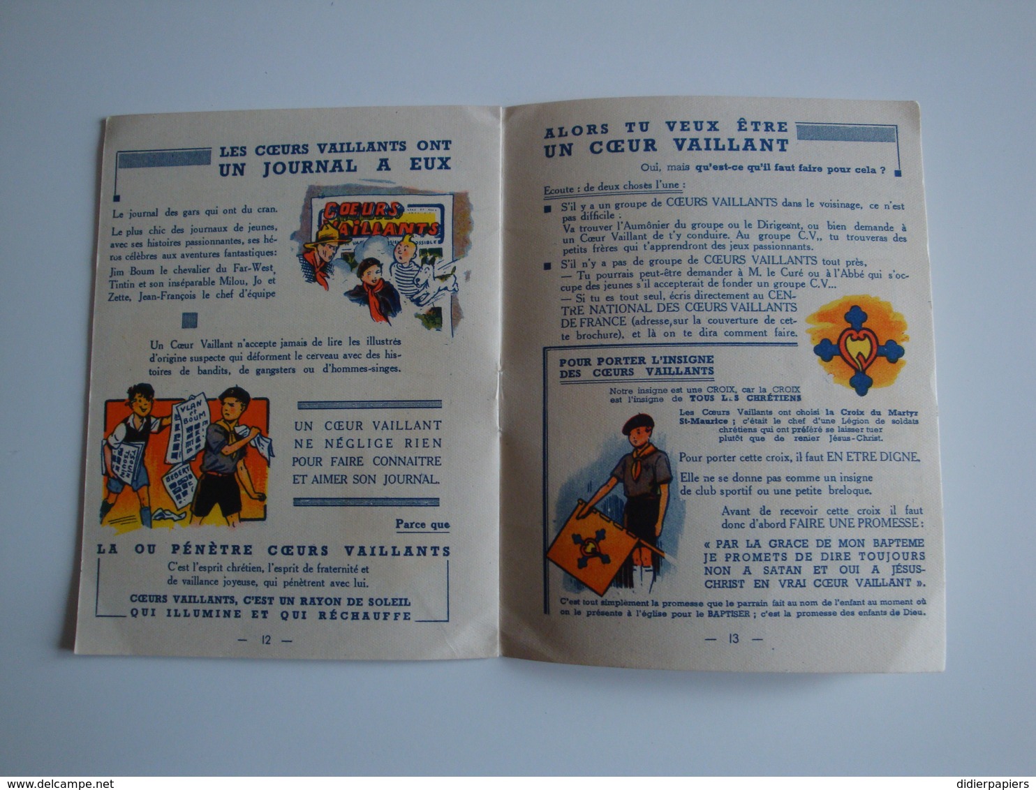 Petit Livret Pour Les Coeurs Vaillants,illustrations De Robert Rigot - Scoutisme