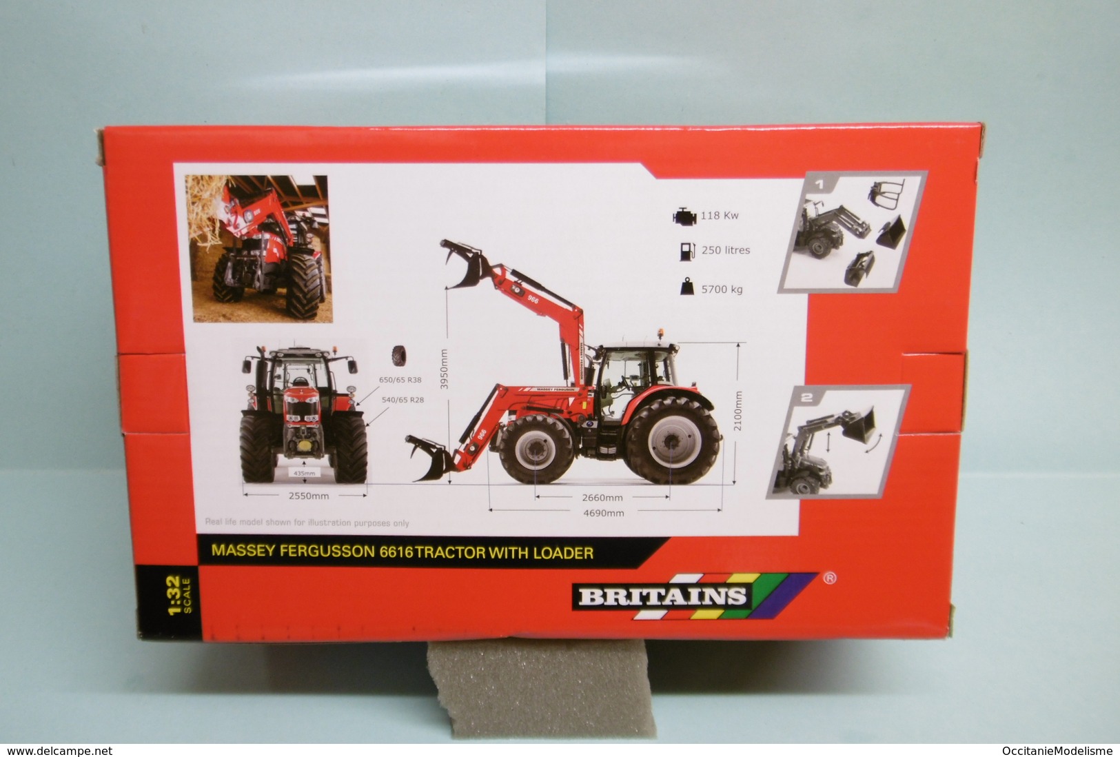 Britains Tomy - Tracteur MASSEY FERGUSSON 6616 Réf. 43082A1 Neuf NBO 1/32 - Other & Unclassified