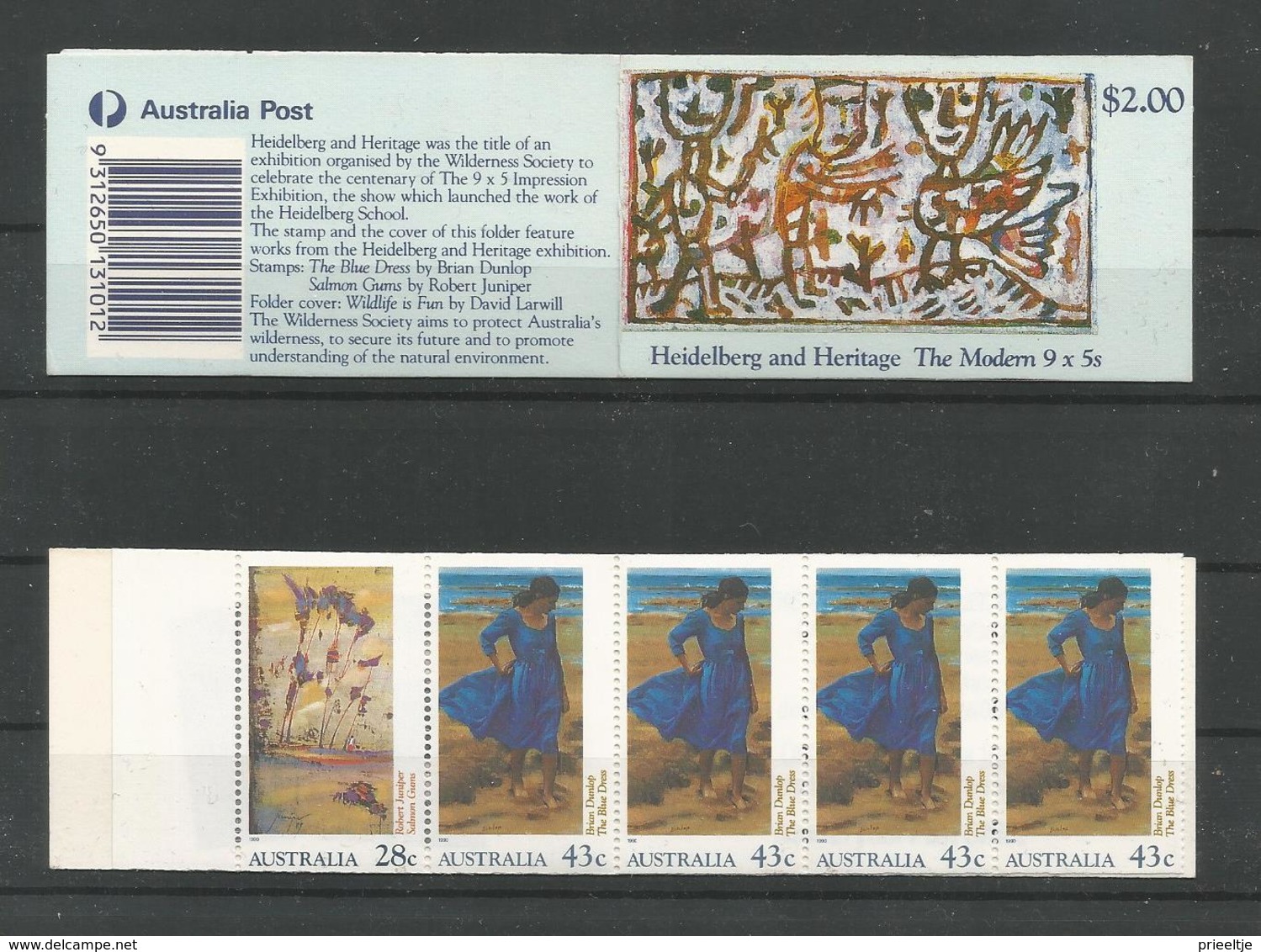 Australia 1990 Art Booklet  Y.T. C 1184 ** - Libretti