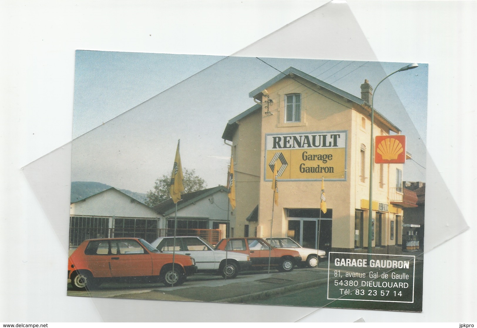 54 - DIEULOUARD - GARAGE GAUDRON - RENAULT - Renault 5 - Calendrier 1990 - Station SHELL - Dieulouard