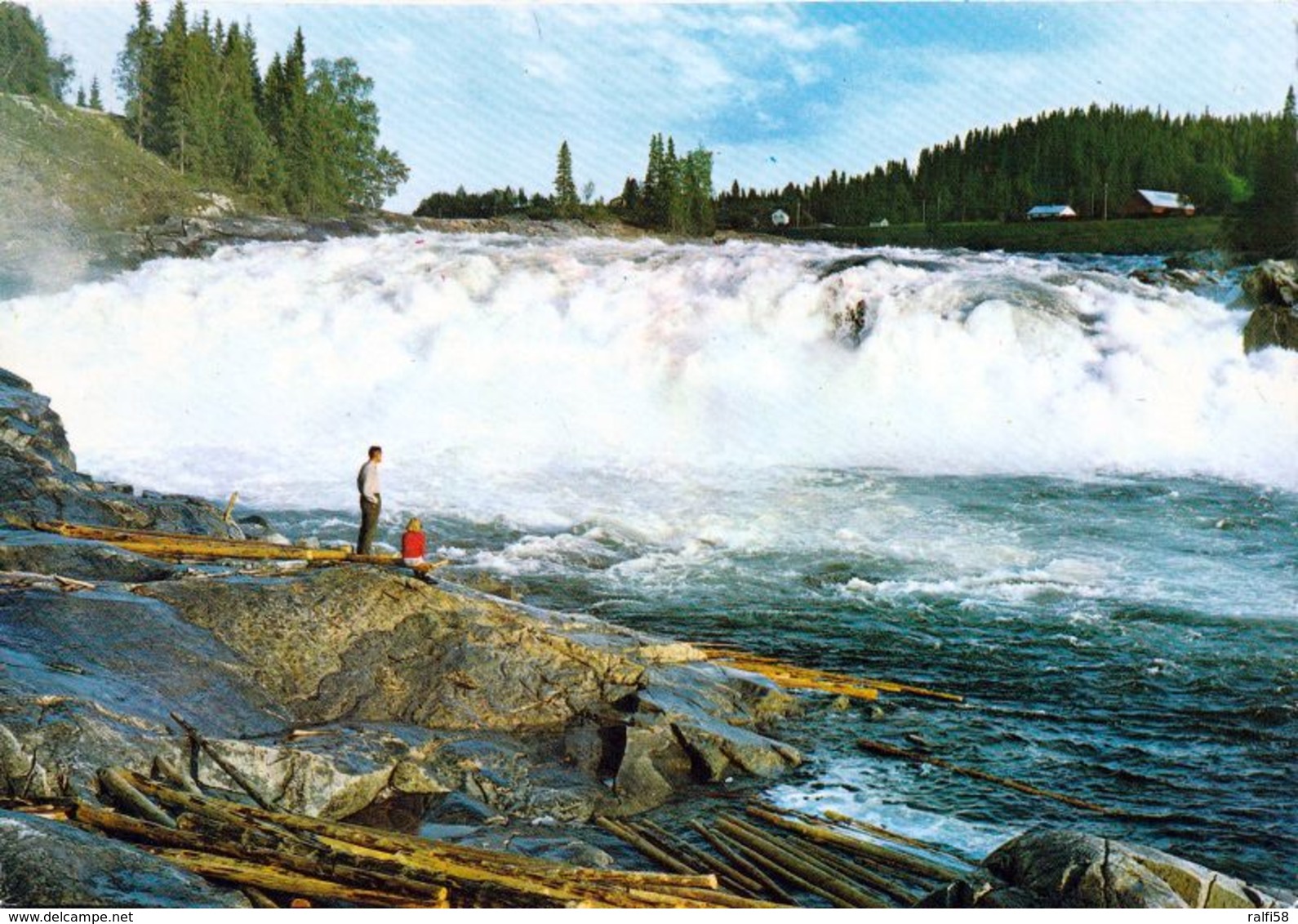 1 AK Norwegen * Laksfors - Er Ist Der Wasserreichste Wasserfall Europas * - Norwegen