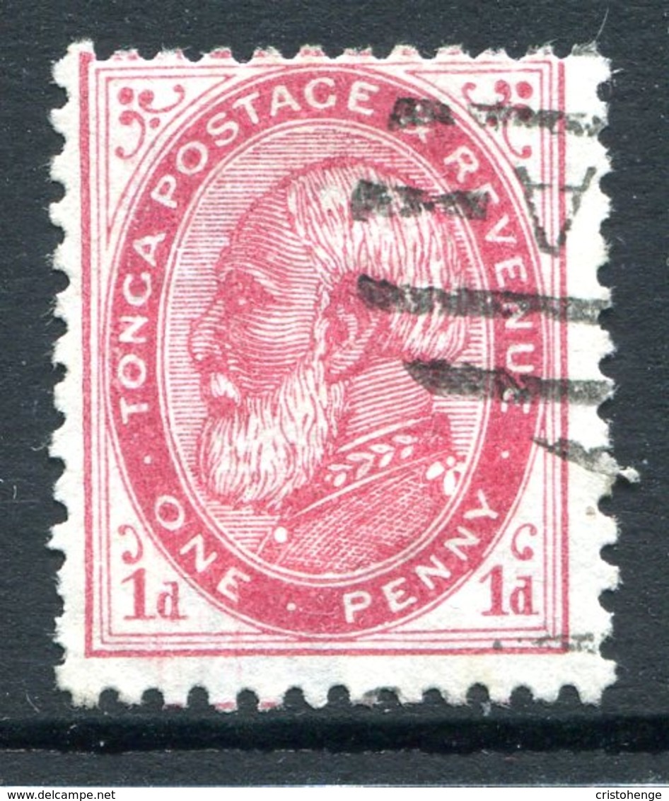 Tonga 1886-88 King George I - 1d Carmine - P.12 X 11½ - Used (SG 1b) - Tonga (...-1970)