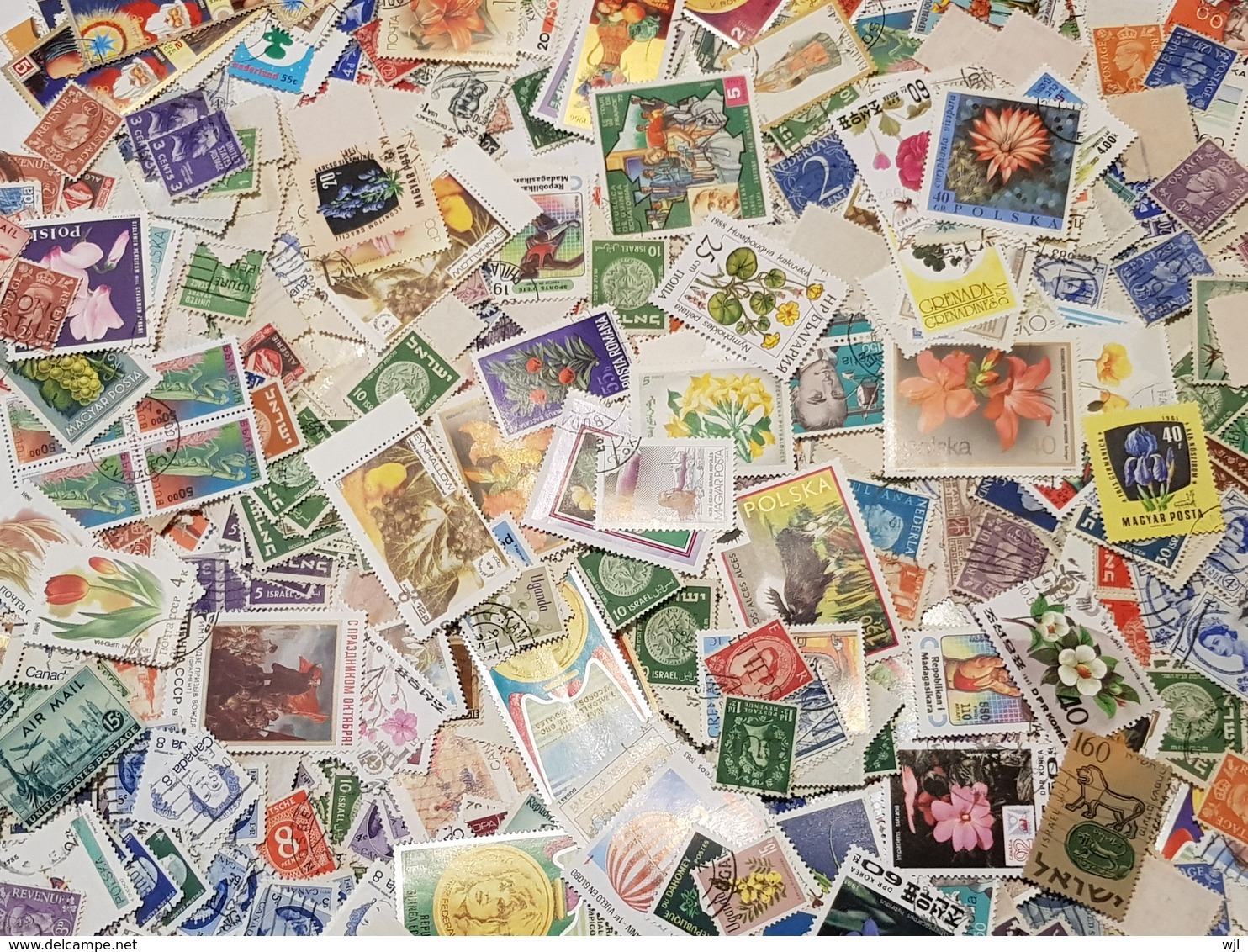 Vrac De Timbres Oblitére Du Mondes Avec Doublon 100Gr (Poids Avec Emballage) - Vrac (max 999 Timbres)