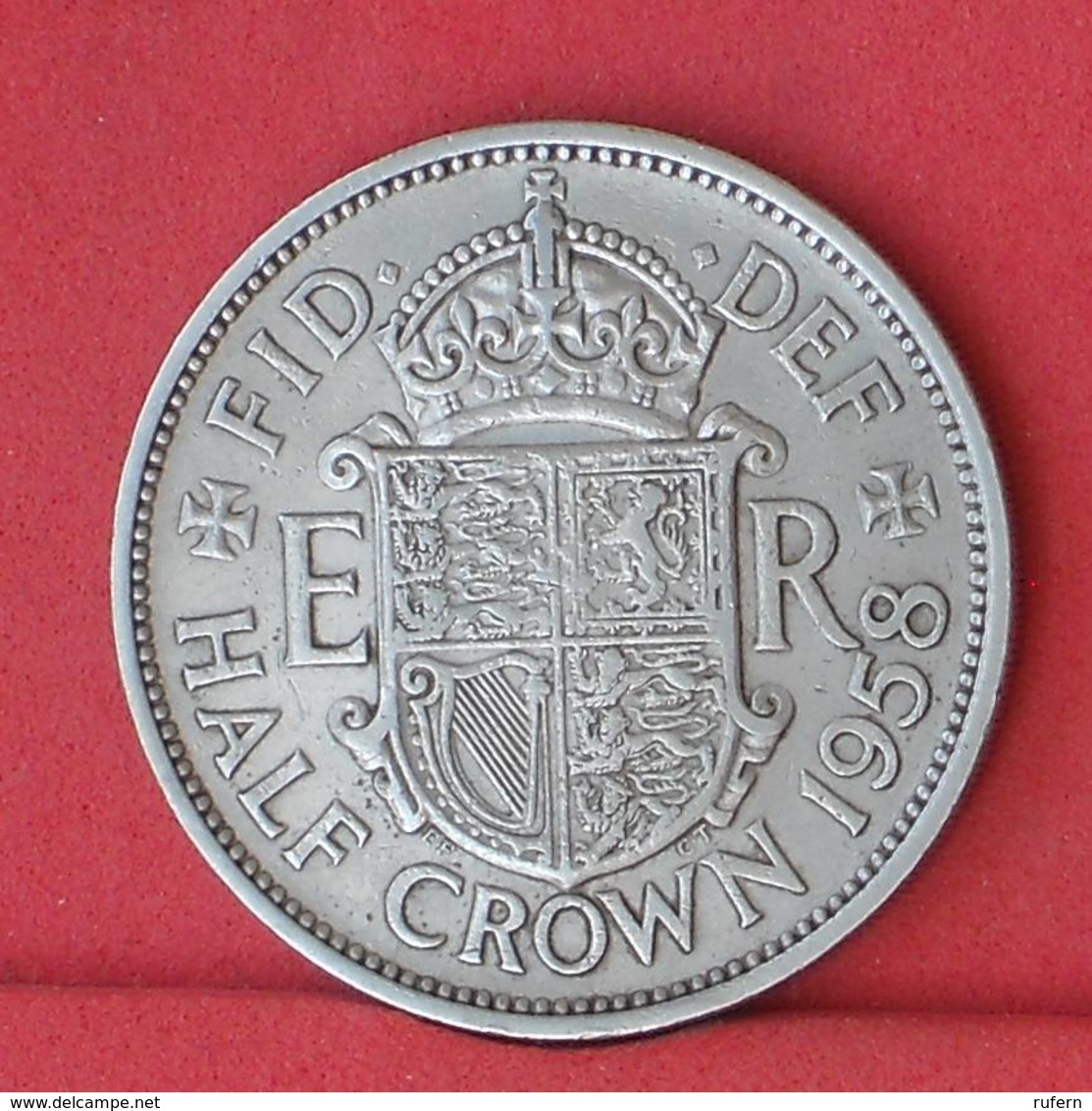 GREAT BRITAIN 1/2 CROWN 1958 -    KM# 907 - (Nº33822) - K. 1/2 Crown