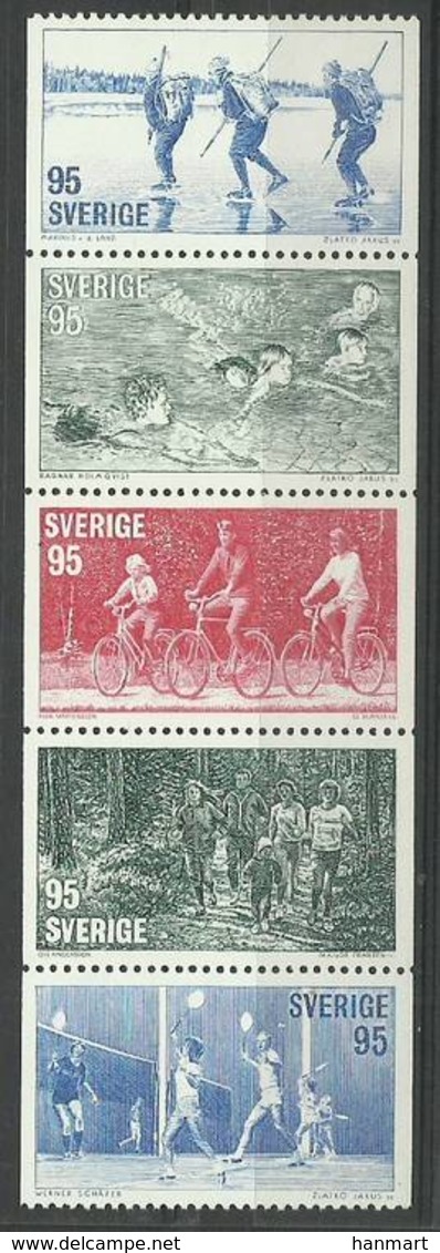 Sweden 1977 Mi 976-980 MNH ( ZE3 SWD976-980 ) - Vélo