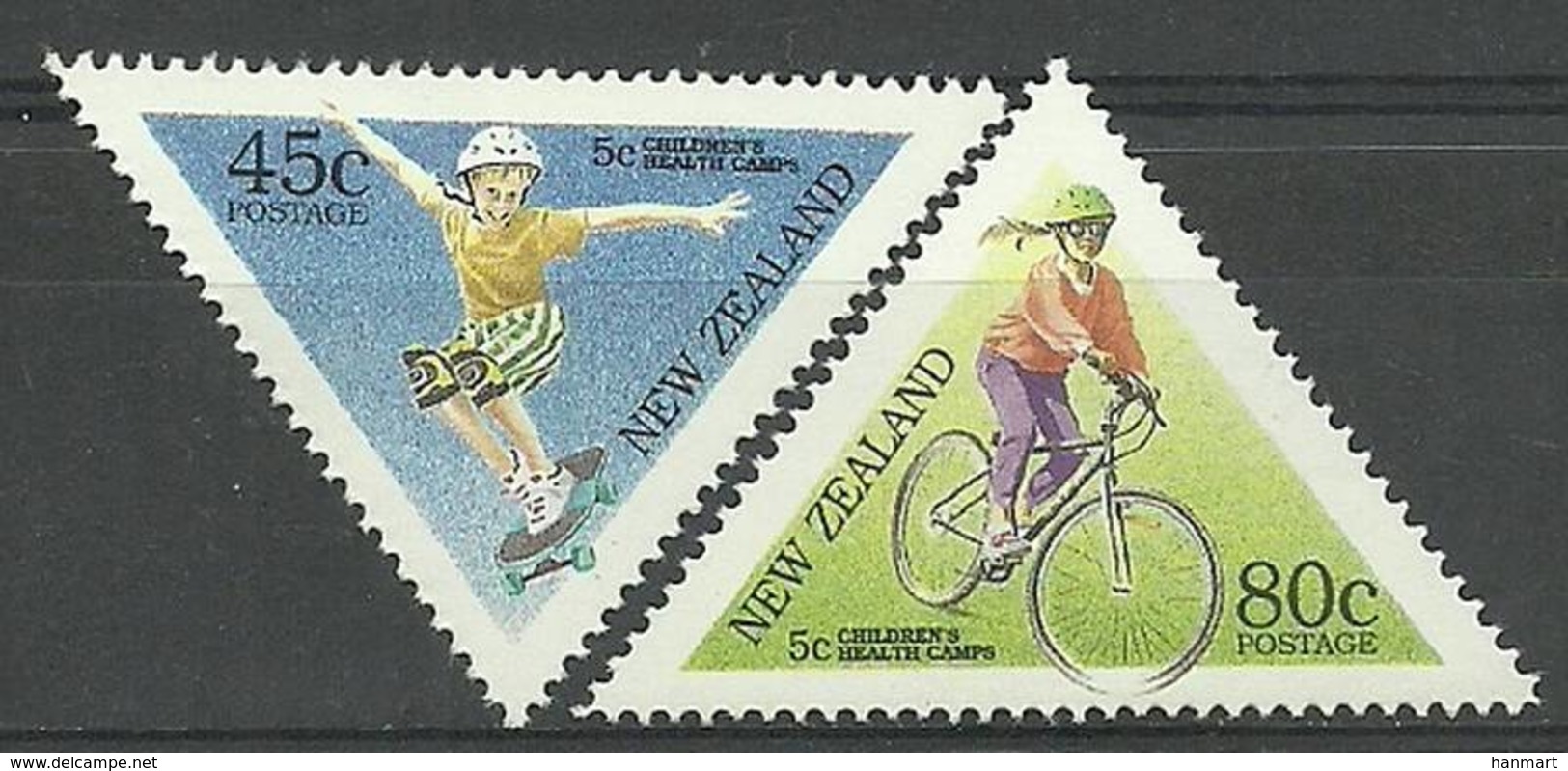 New Zealand 1995 Mi 1428-1429 MNH ( ZS7 NZL1428-1429 ) - Vélo