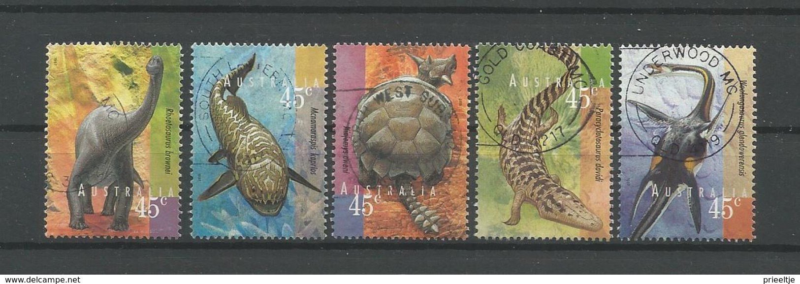 Australia 1997 Prehistoric Fauna Y.T. 1610/1614  (0) - Gebraucht