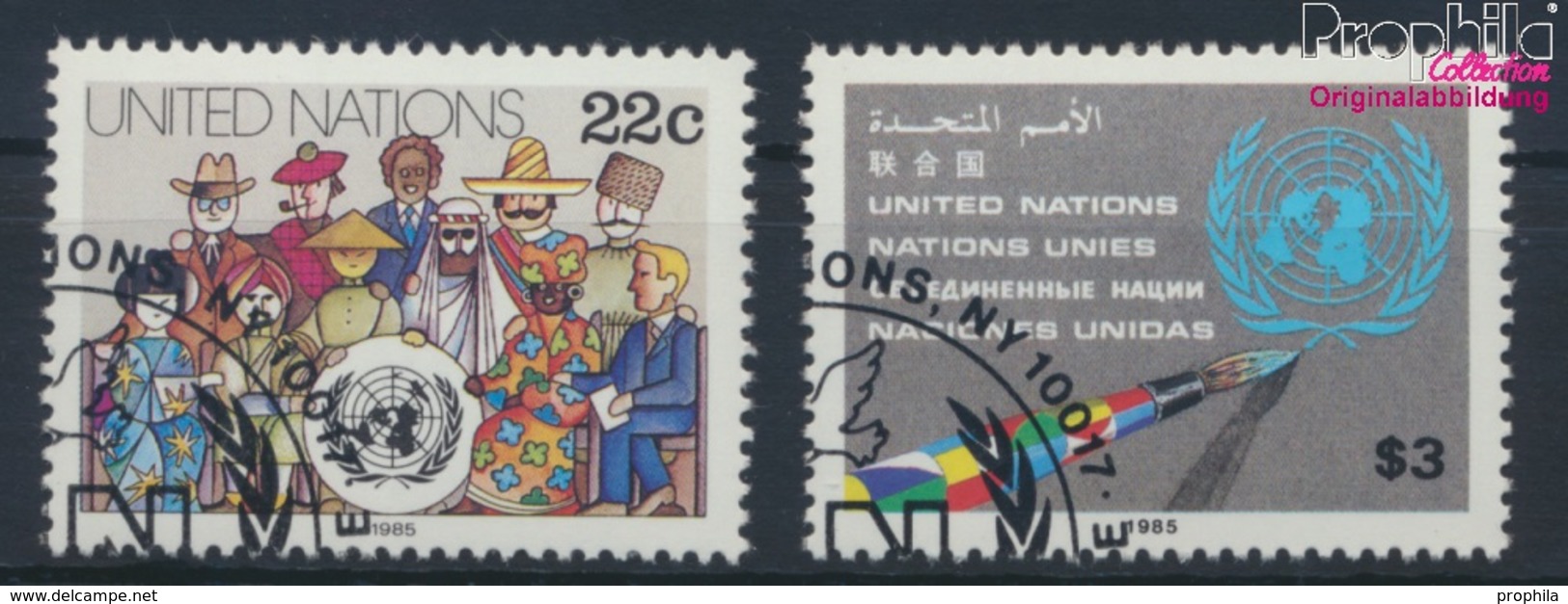 UNO - New York Mi.-Nr.: 468-469 (kompl.Ausg.) Gestempelt 1985 Freimarken (9296478 - Usados