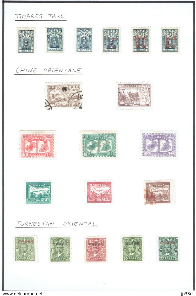 Small collection of +/- 300 old stamps (o) from China