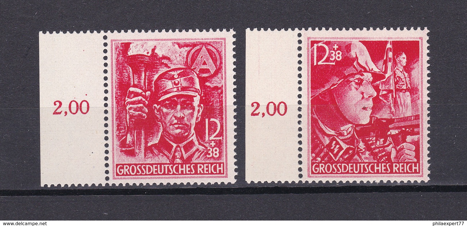 Deutsches Reich - 1945 - Michel Nr. 909/910 - SR - Postfrisch - 140 Euro - Ungebraucht