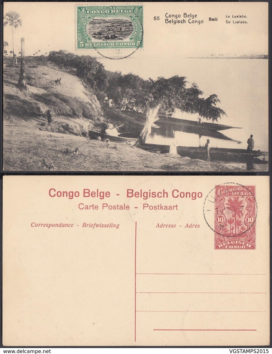 CONGO EP VUE 10C ROUGE "N°66 BULI-Le Lualaba" (DD) DC6995 - Ganzsachen