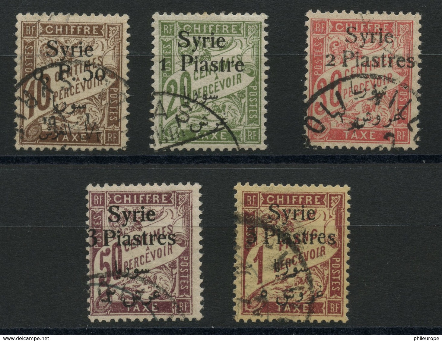 Syrie (1924) Taxe 27 A 31 (o) - Postage Due