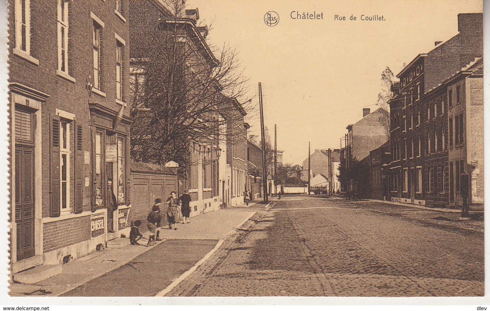 Câtelet - Rue De Couillet - Animé - Edit. Fernand Vieslet, Châtelet - Carte D' Un Carnet - Châtelet