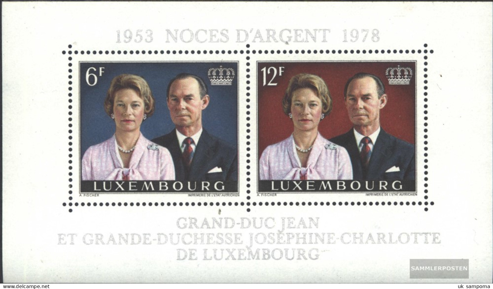 Luxembourg Block11 (complete Issue) Unmounted Mint / Never Hinged 1978 Silver Wedding - Blocks & Sheetlets & Panes