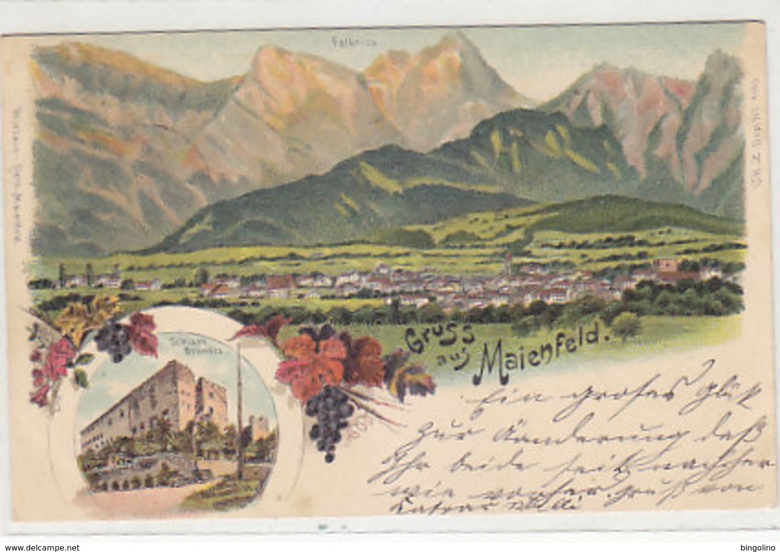 Gruss Aus Maienfeld - Litho - 1899          (P-221-90505) - Maienfeld