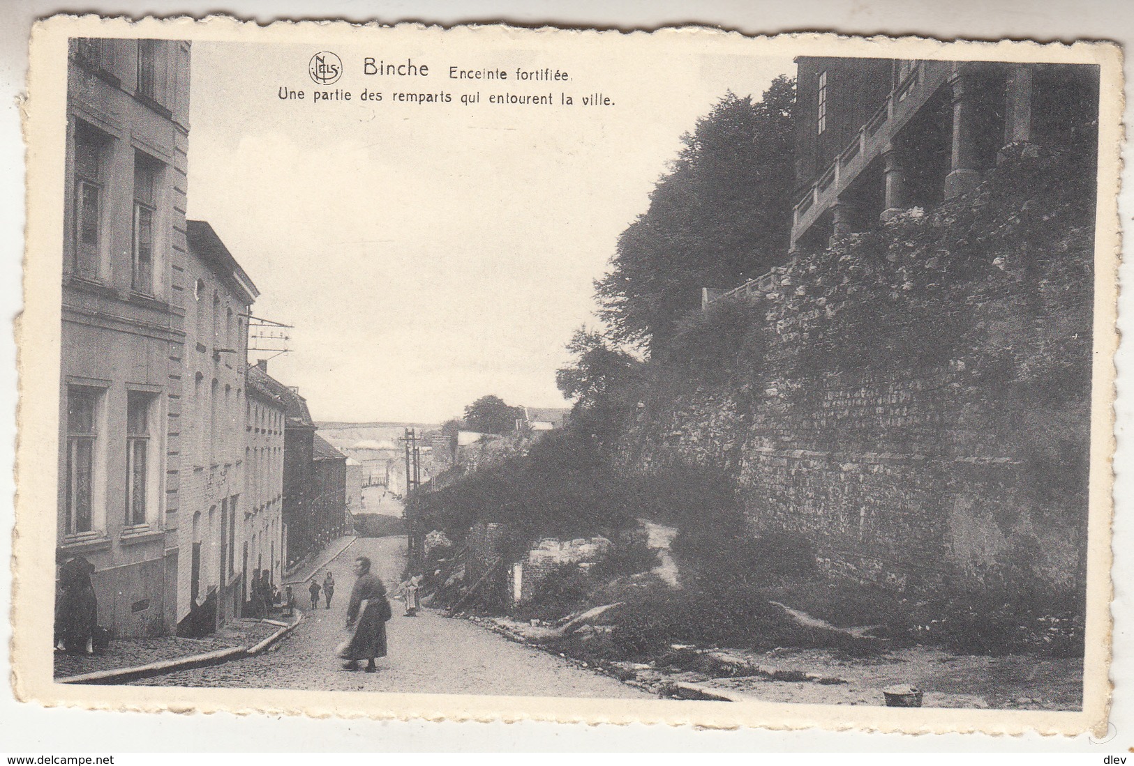 Binche - Enceinte Fortifiée - Une Partie Des Remparts Qui Entourent La Ville - Animé - Edit. Longfils, Binche/Nels - Binche