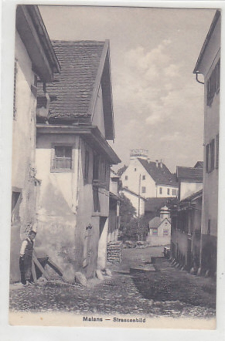 Malans - Dorfkern - Animiert - 1912          (P-221-90505) - Malans