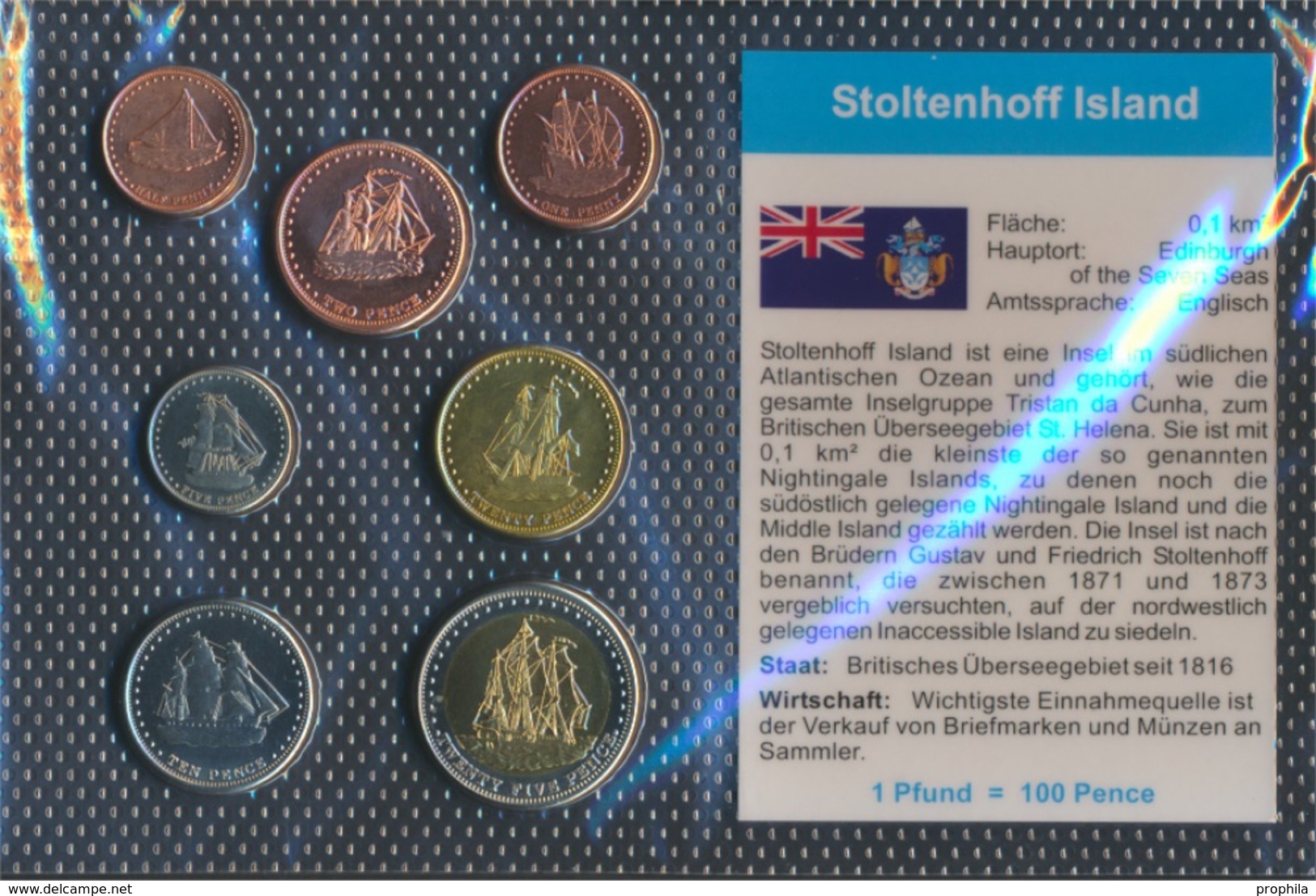 Stoltenhoff Island 2008 Stgl./unzirkuliert Kursmünzen 2008 1/2 Penny Bis 25 Pence (9164951 - Zonder Classificatie