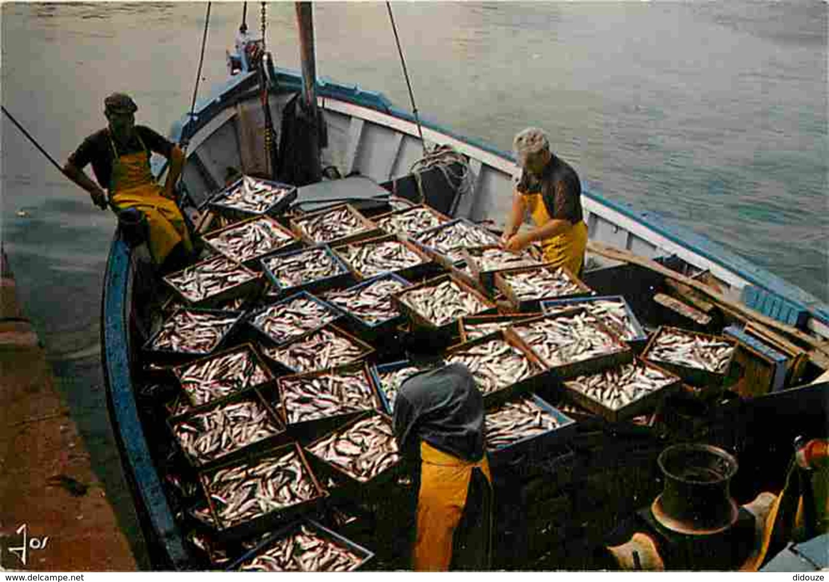 Metiers - Peche - Pecheur - Bretagne - Retour De Peche - Poissons - Bateaux - Voir Scans Recto-Verso - Pêche