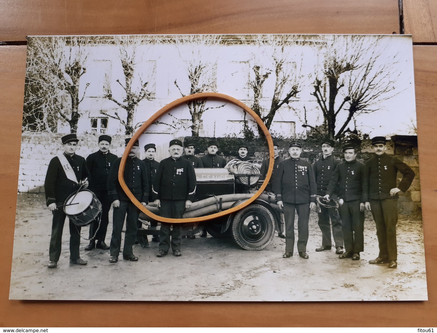 CEAUCE   LES POMPIERS     ORNE    Reproduction D'une Photo   15,2 X 10,2 - Personnes