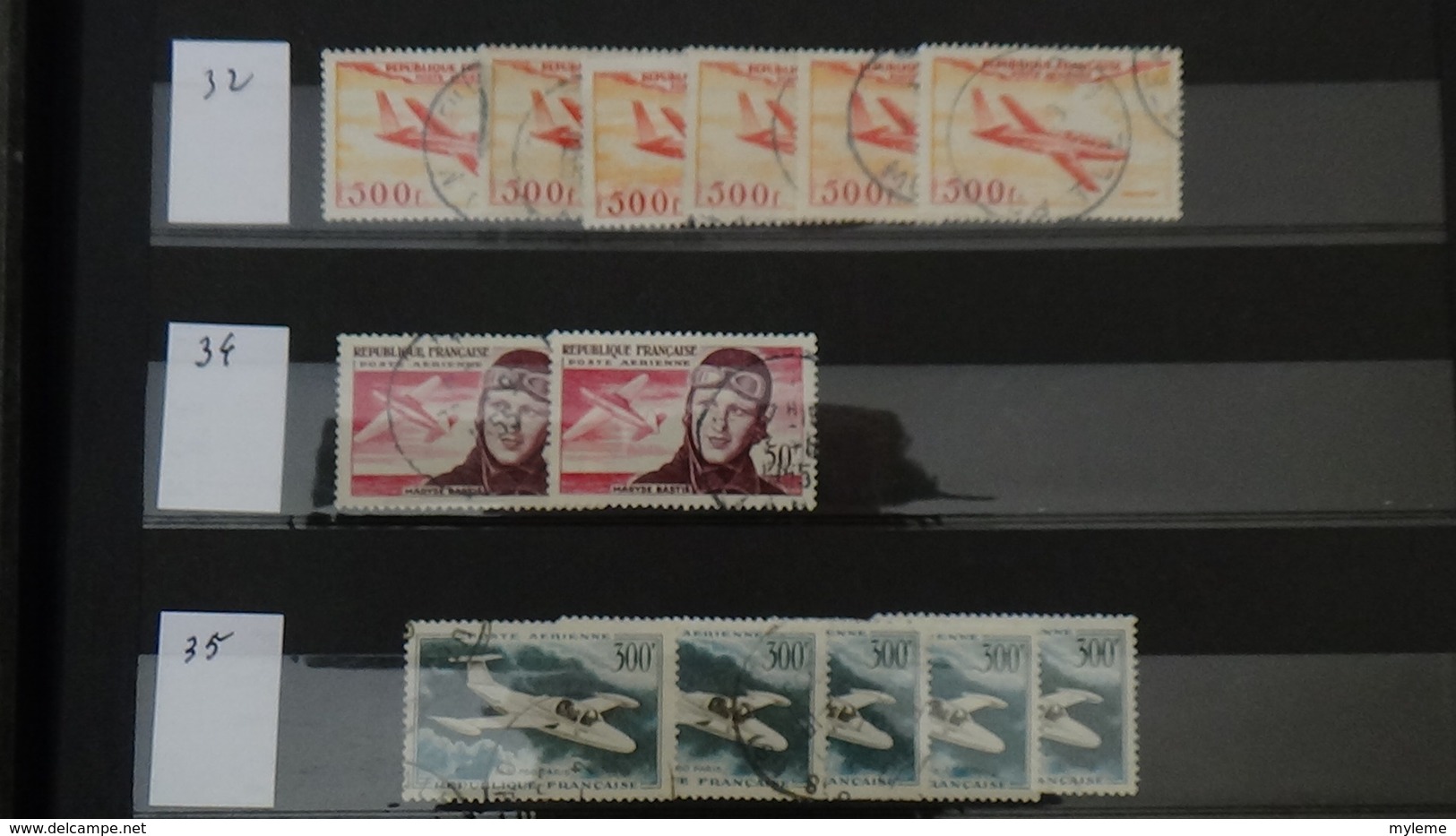 B422 Mini stock de timbres de France oblitérésPA dont 1ère plaquette **  (côte seule 380 euros) Très sympa !!!