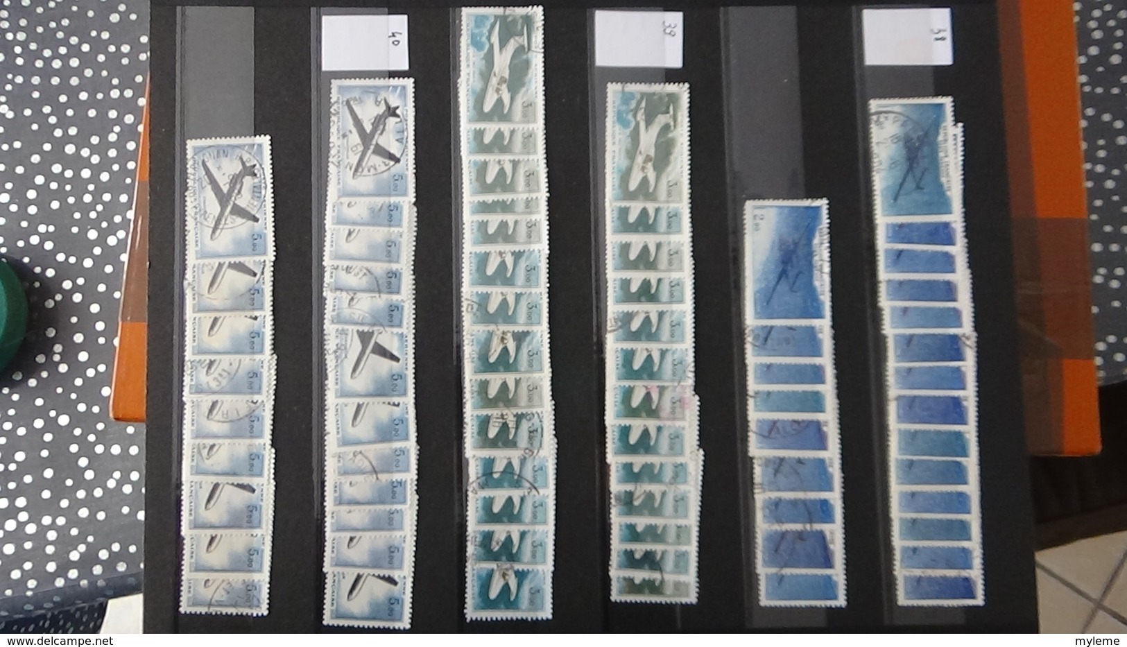 B422 Mini stock de timbres de France oblitérésPA dont 1ère plaquette **  (côte seule 380 euros) Très sympa !!!