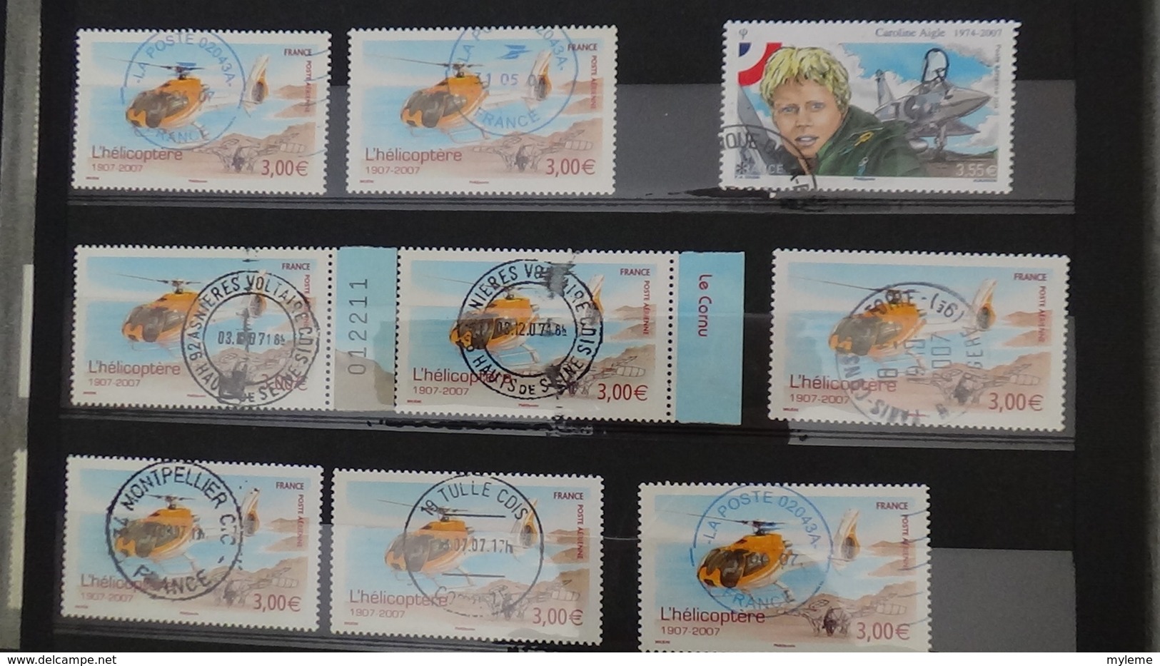 B422 Mini stock de timbres de France oblitérésPA dont 1ère plaquette **  (côte seule 380 euros) Très sympa !!!