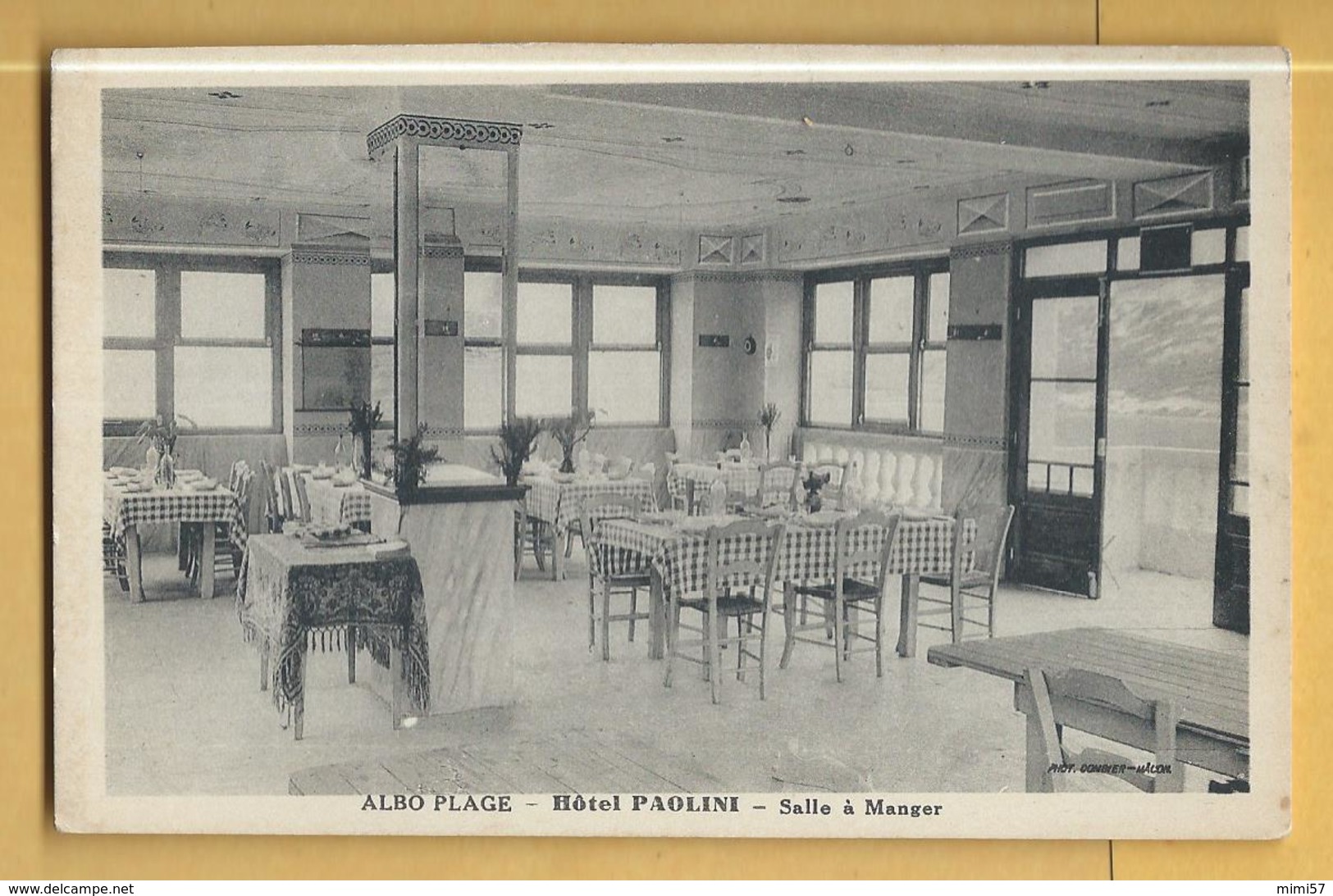 C.P.A. ALBO PLAGE - Hôtel PAOLINI Salle à Manger - Autres & Non Classés