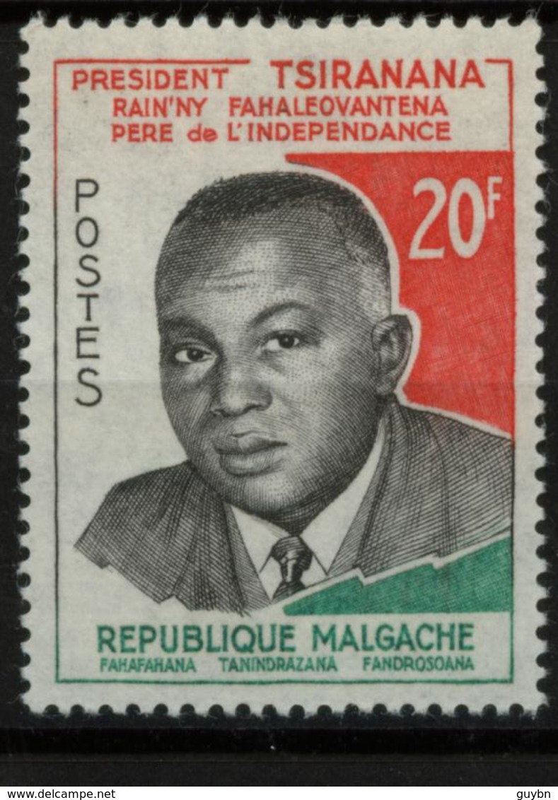 # Madagascar Malagasy .. YT 355 / 356  ** SC  PresidentTsiranana .. Cote 1.80 € - Madagascar (1960-...)