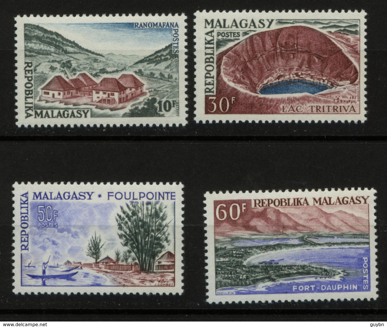 # Madagascar Malagasy .. YT 365 / 368 .. Paysages, Mer, Port ... Cote 3.50 € - Madagascar (1960-...)