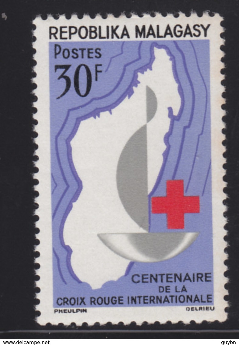 # Madagascar Malagasy .. YT 384 .. Centenaire Croix Rouge .. Cote 1.30 € - Madagascar (1960-...)