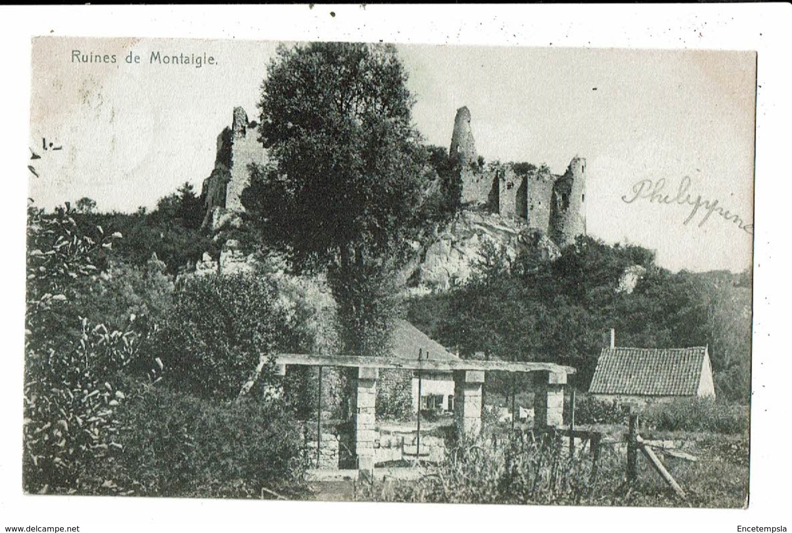 CPA-Carte Postale-Belgique- Ruines Du Chateau De Montaigle -1906-VM13239 - Onhaye
