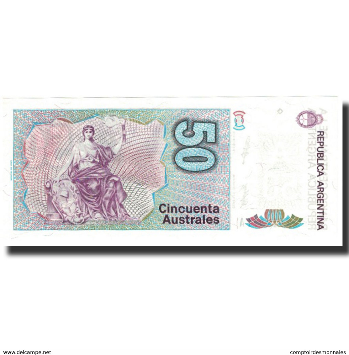 Billet, Argentine, 50 Australes, Undated (1986), KM:326b, NEUF - Argentine